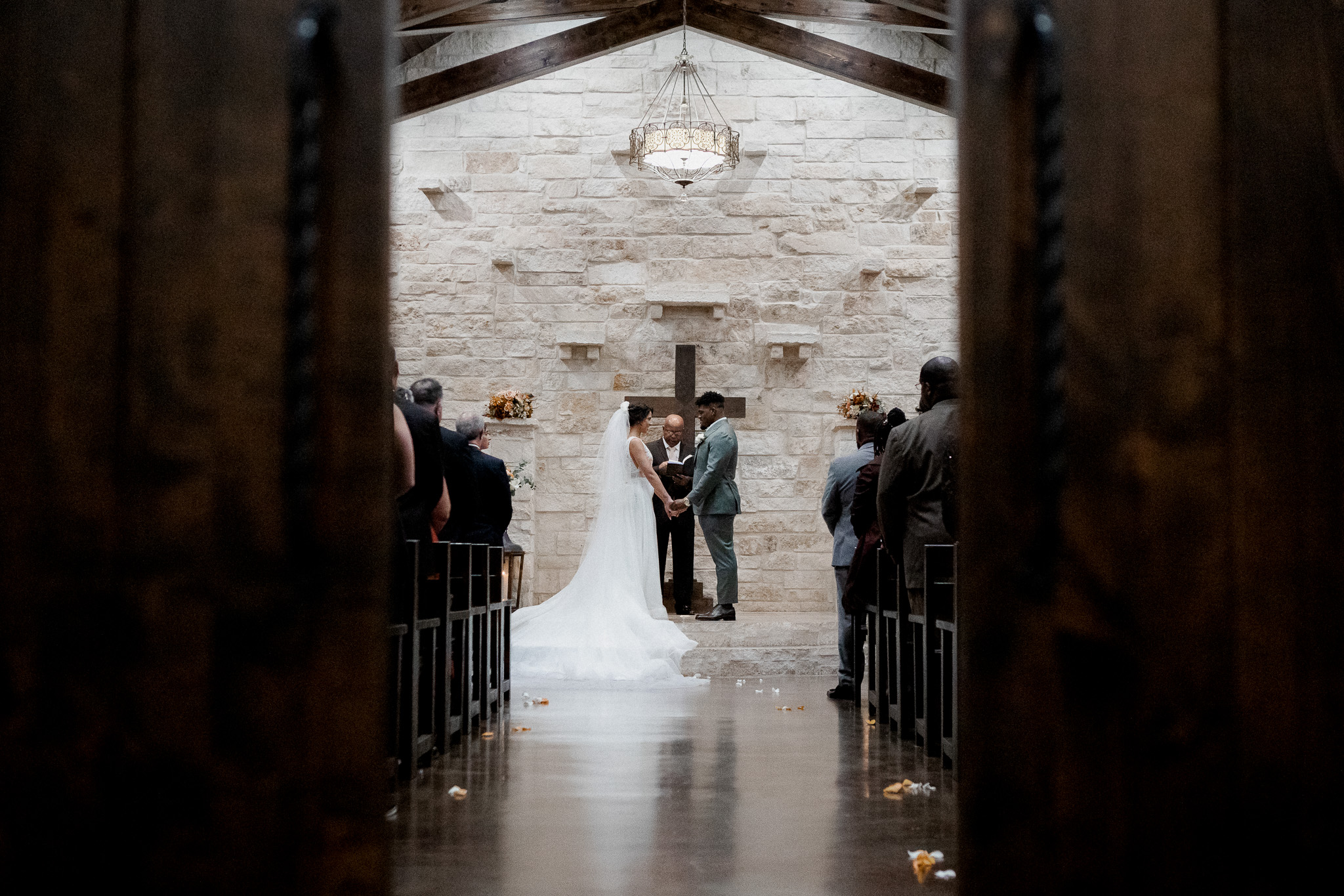 artistic documentary wedding photo of ceremony captured by los angeles photographer