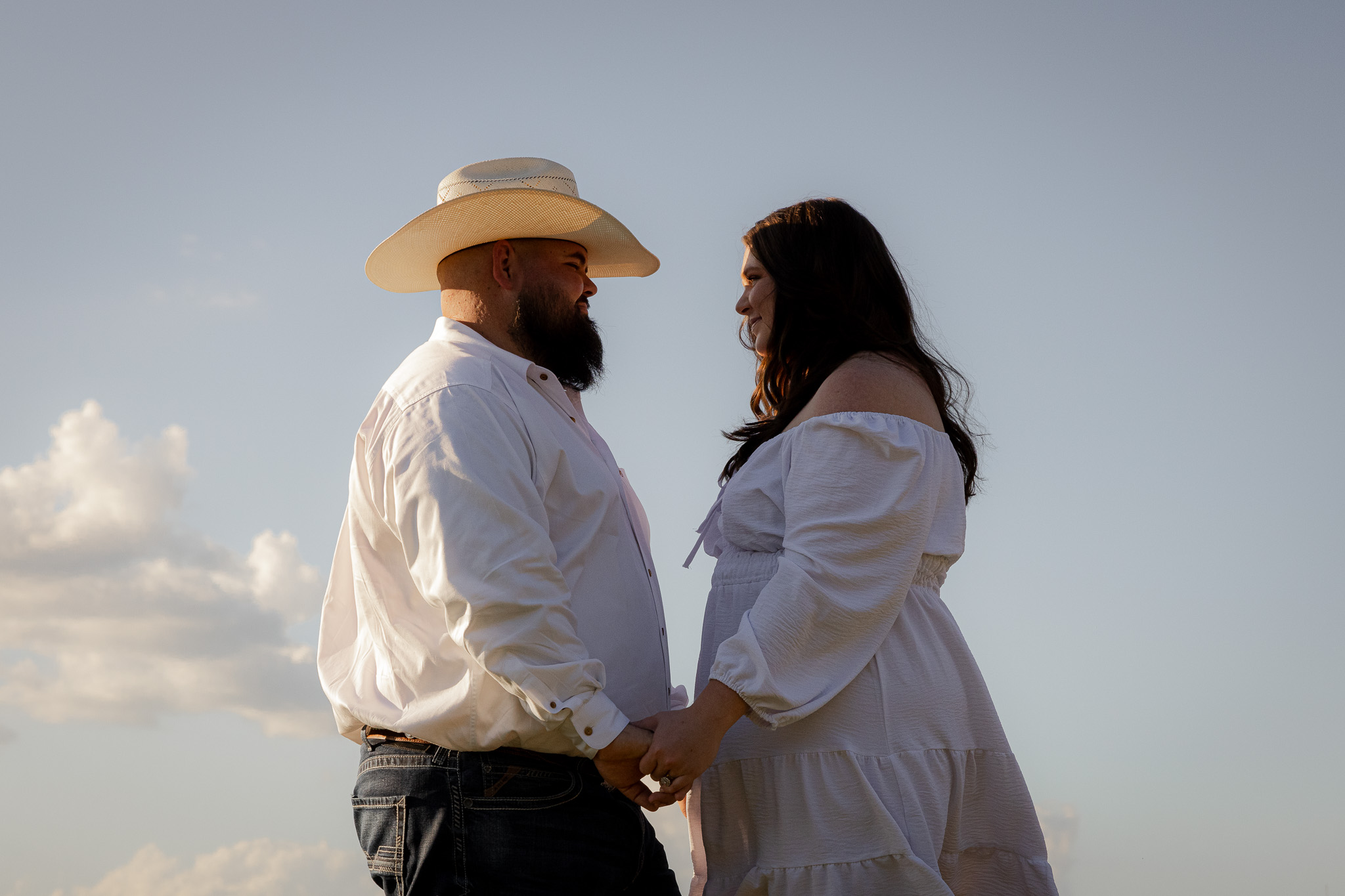 Engagement photo of a Texas couple at Hill Country Bliss captured by Austin documentary wedding photographer