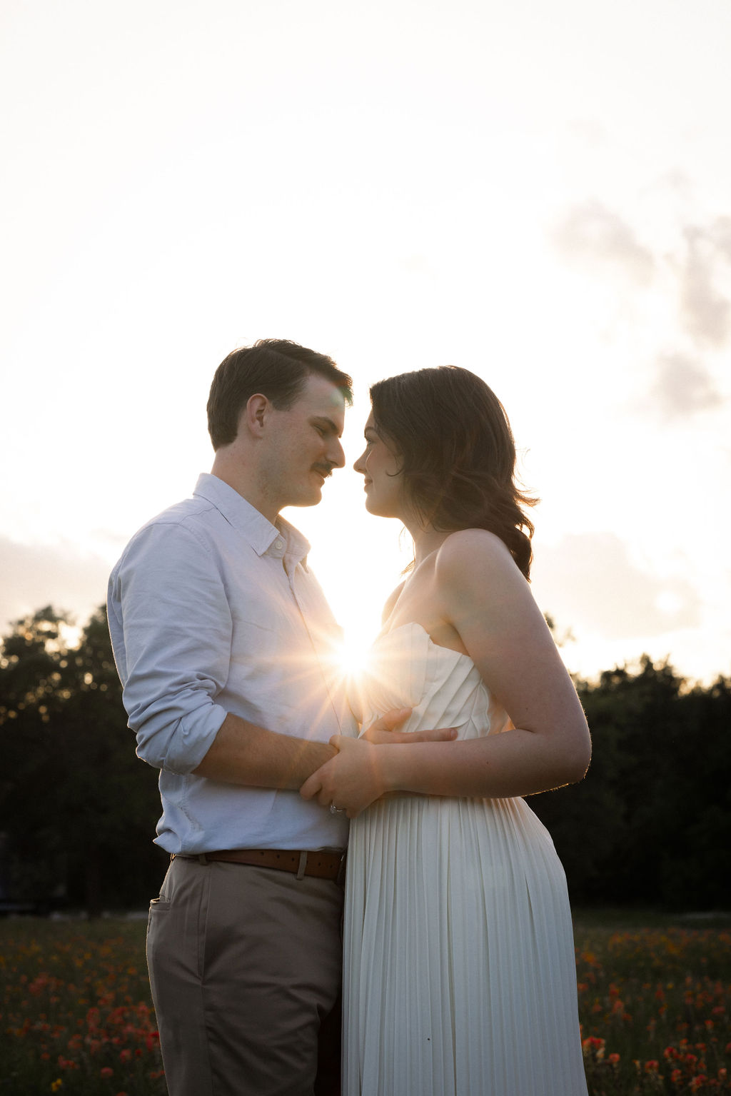 engagement photo at McKinney Falls State Park captured by Austin engagement photographer