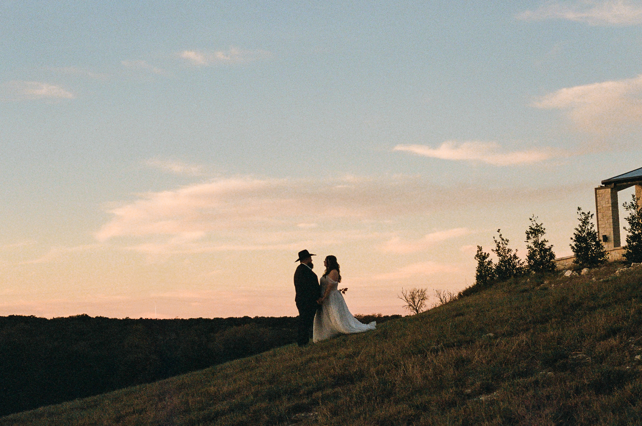 Hill Country Bliss wedding captured by Austin film wedding photographer