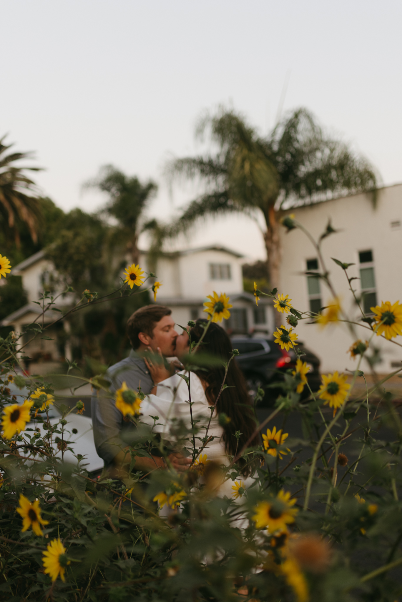 Los Feliz engagement session at sunset.