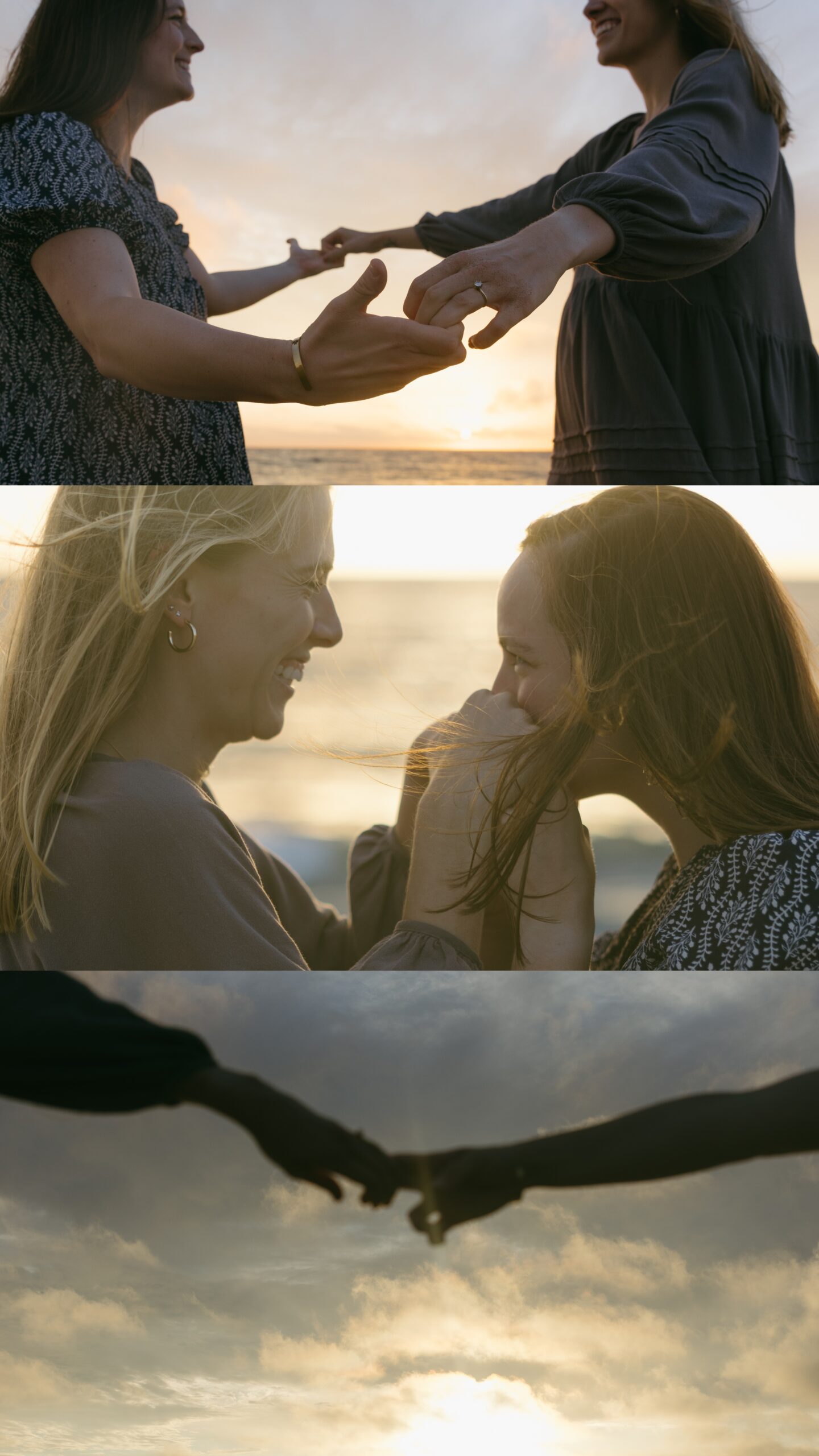 home and beach engagement session in Los Angeles captured by lgbtq friendly documentary wedding photographer